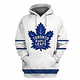 Maple Leafs White All Stitched Hooded Sweatshirt,baseball caps,new era cap wholesale,wholesale hats